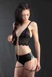 Katrina Sheer Longline Lingerie Set Hot Couture