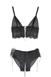 Katrina Sheer Longline Lingerie Set Hot Couture