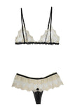 Katrina Silk Bralette Lingerie Set Hot Couture