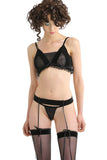 Velvet Suspender Belt Hot Couture