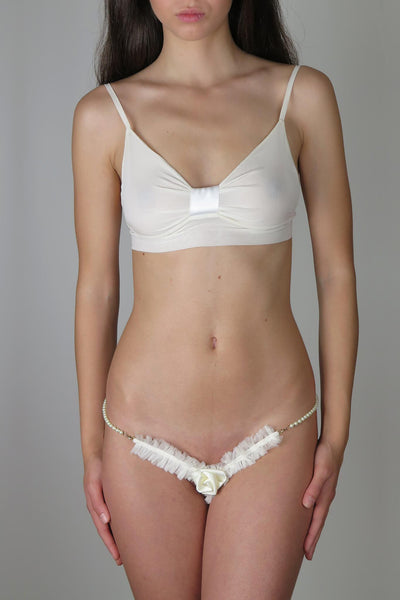 Pure Silk Chiffon Bra Hot Couture