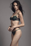 Jasmin Emerald French Lace Demi Bra Taryn Winters