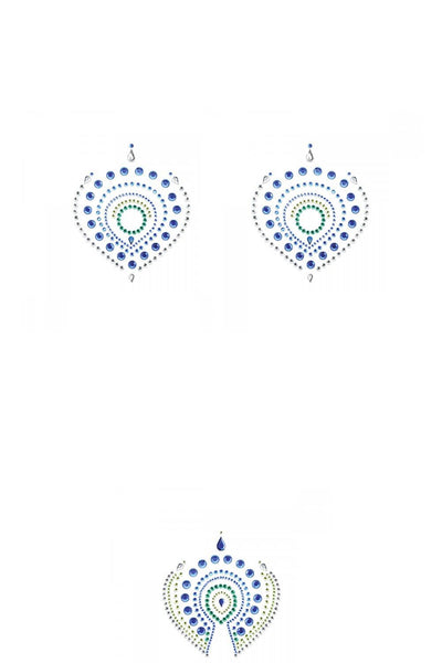 Flamboyant Jewel Tattoo Stickers • Green Blue Bijoux Indiscrets