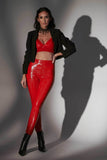 Jill Shiny Red Trousers Patrice Catanzaro