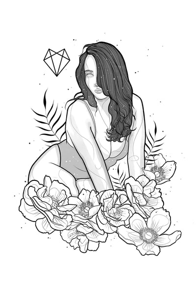 Darkest Vixen Framed Art • Miss Vix Wolfmumma