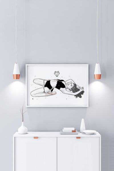 Darkest Vixen Framed Art • Kristina Wolfmumma
