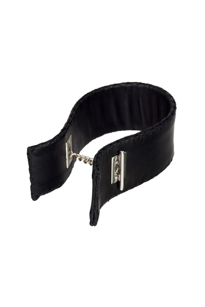 Stitched Leather Cuff Choker Lalita