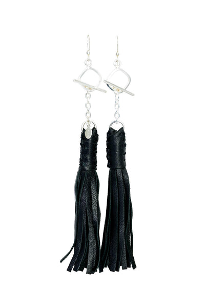 Leather Tassel Earrings Lalita