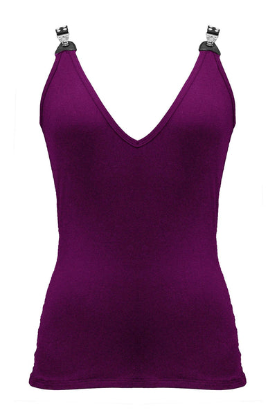 Bamboo V-Neck Garter Tank Lalita
