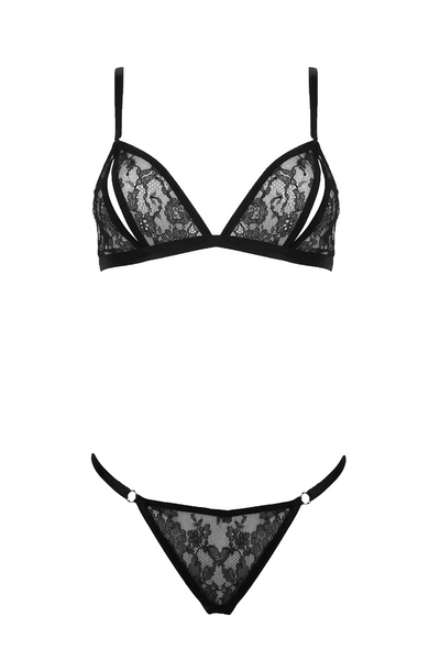 Lana Lace Crotchless Lingerie Set Fishbelly