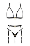 Leone Leather Pearl String Set Fräulein Kink