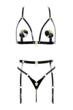 Leone Leather Pearl String Set Fräulein Kink