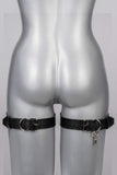 Lock Leather Thigh Cuffs VoyeurX