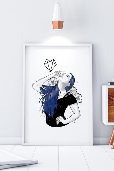 Darkest Vixen Framed Art • Lexy Wolfmumma
