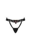 Lock Leather Thong VoyeurX