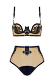 Maia Latex Lingerie Set Elissa Poppy