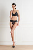 Chambre Noire Vegan Leather Longline Bralette Maison Close