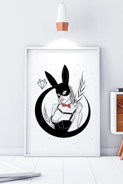 Darkest Vixen Framed Art • Margo Wolfmumma