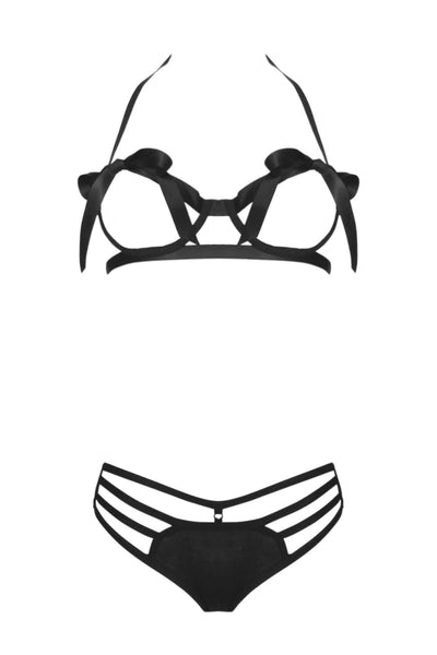 Meghan Open Cup Lingerie Set Fishbelly