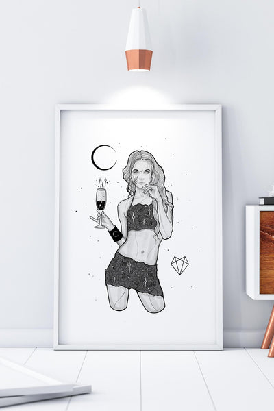 Darkest Vixen Framed Art • Michala Wolfmumma