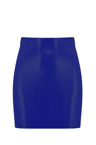 Royalblue Navy Latex Mini Skirt Elissa Poppy