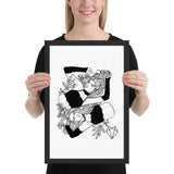 Darkest Vixens Framed Art • Alli & Julie Wolfmumma