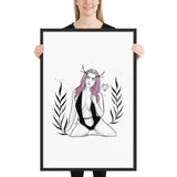 Darkest Vixen Framed Art • Becca Wolfmumma