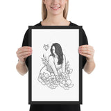 Darkest Vixen Framed Art • Miss Vix Wolfmumma