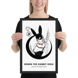 Bitcoin Art in Frame • Margo x Down the Rabbit Hole Wolfmumma