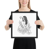 Darkest Vixen Framed Art • Miss Vix Wolfmumma