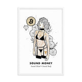 Bitcoin Art in Frame • Emily x Sound Money Wolfmumma
