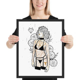 Darkest Vixen Framed Art • Emily Wolfmumma