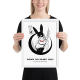 Bitcoin Art in Frame • Margo x Down the Rabbit Hole Wolfmumma