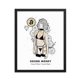 Bitcoin Art in Frame • Emily x Sound Money Wolfmumma