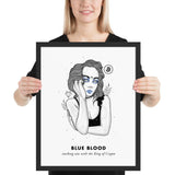 Bitcoin Art in Frame • Evie x Blue Blood Wolfmumma