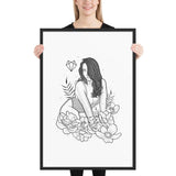 Darkest Vixen Framed Art • Miss Vix Wolfmumma