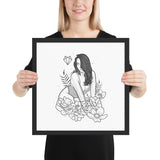 Darkest Vixen Framed Art • Miss Vix Wolfmumma