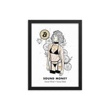 Bitcoin Art in Frame • Emily x Sound Money Wolfmumma