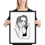 Darkest Vixen Framed Art • Evie Wolfmumma