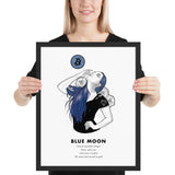 Bitcoin Art in Frame • Lexy x Blue Moon Wolfmumma