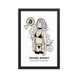 Bitcoin Art in Frame • Emily x Sound Money Wolfmumma
