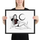 Darkest Vixen Framed Art • Tracie Wolfmumma