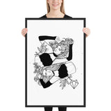 Darkest Vixens Framed Art • Alli & Julie Wolfmumma