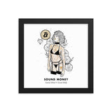 Bitcoin Art in Frame • Emily x Sound Money Wolfmumma