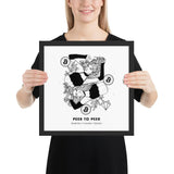 Bitcoin Art in Frame • Alli Julie x Peer to Peer Wolfmumma