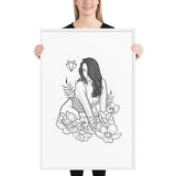 Darkest Vixen Framed Art • Miss Vix Wolfmumma