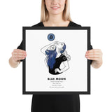 Bitcoin Art in Frame • Lexy x Blue Moon Wolfmumma