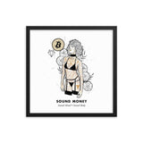 Bitcoin Art in Frame • Emily x Sound Money Wolfmumma