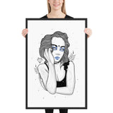 Darkest Vixen Framed Art • Evie Wolfmumma