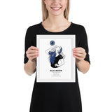 Bitcoin Art in Frame • Lexy x Blue Moon Wolfmumma